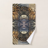 Fleur sauvage africaine abstraite (Serviette à main)