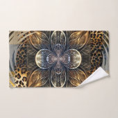 Fleur sauvage africaine abstraite (Serviette à main)
