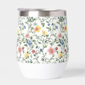 Fleur sauvage aquarelle bleu jaune (Droite)