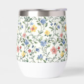Fleur sauvage aquarelle bleu jaune (Gauche)