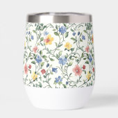 Fleur sauvage aquarelle bleu jaune (Arrière)