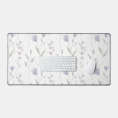 Fleur sauvage aquarelle bleu violet (Clavier et souris)