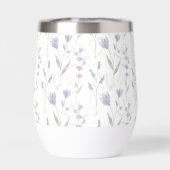 Fleur sauvage aquarelle bleu violet (Arrière)