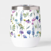 Fleur sauvage aquarelle bleu violet (Avant)