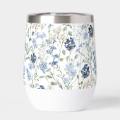 Fleur sauvage aquarelle bleue (Arrière)