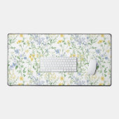Fleur sauvage aquarelle bleue (Clavier et souris)