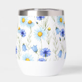 Fleur sauvage aquarelle bleue (Arrière)