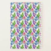 Fleur sauvage aquarelle Cactus Motif (Dos)