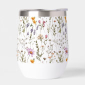 Fleur sauvage aquarelle rose violet (Gauche)