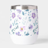 Fleur sauvage aquarelle verte violette (Arrière)