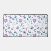 Fleur sauvage aquarelle verte violette (Recto)