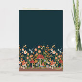 Fleur sauvage Assez Customisé âge carte d'annivers (Dos)