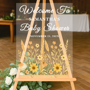 Fleur sauvage Automne Champ Automne Baby shower d'
