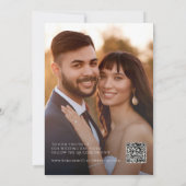 Fleur sauvage automne | Faire-part Elopement Beige (Dos)