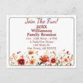 Fleur sauvage Automne Rejoignez La Carte Postale R (Devant)