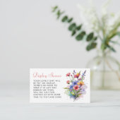 Fleur sauvage Baby en fleur aquarelle Carte de boî (Debout devant)