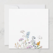 Fleur sauvage Baby Girl Sprinkw Shower Invitation (Dos)