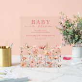 Fleur sauvage Baby in Bloom Baby shower Affiche de (Mariage)