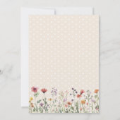 Fleur sauvage Baby in Bloom Baby shower Invitation (Dos)