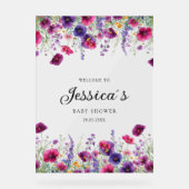 Fleur sauvage, Baby shower à fleurs violettes (Recto)