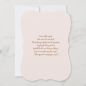 Fleur sauvage Baby shower Invitation fille (Dos)