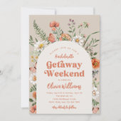 Fleur sauvage Bachelorette Weekend Invitation (Devant)