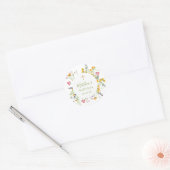 Fleur sauvage Baptême Communion Favoriser Sticker (Enveloppe)