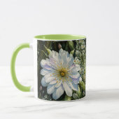 Fleur sauvage blanc Floral Garden Art Cup Mug (Gauche)