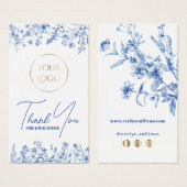 Fleur sauvage bleu français insérer (Devant & derrière)