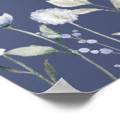 Fleur sauvage bleu Ordre des événements poster Mar (Coin)