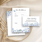 Fleur Sauvage Bleue Carte de Recette Florale Délic