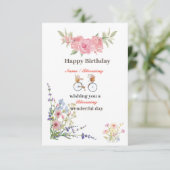 Fleur sauvage Blooming Merveilleux Bonne Carte d'A (Debout devant)