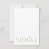 Fleur sauvage Blooming Merveilleux Bonne Carte d'A (Dos)