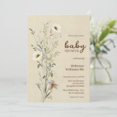 Fleur sauvage Blossom Walk Invitation Baby shower (Debout devant)