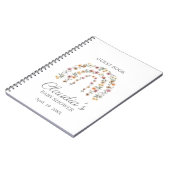 Fleur sauvage Boho Baby shower arc-en-ciel Carnet  (Côté gauche)