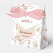Fleur sauvage Boho Baby shower Ballotins - Rustiqu (Verso)