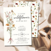Fleur sauvage Boho Baby shower Invitation