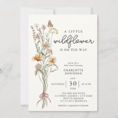 Fleur sauvage Boho Baby shower Invitation (Devant)