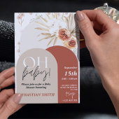 Fleur sauvage Boho Baby shower Invitation - Genre 