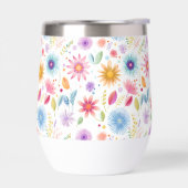 Fleur sauvage boho bleu violet rose (Gauche)