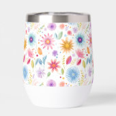 Fleur sauvage boho bleu violet rose (Arrière)