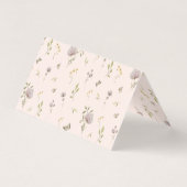Fleur sauvage Boho | Cartes de place de table Mari (Dos)
