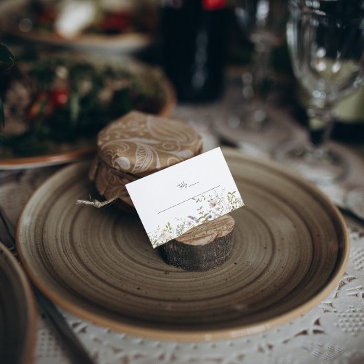 Fleur sauvage Boho | Cartes de place de table Mari