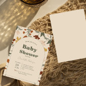 Fleur sauvage Boho Chic Baby Shower Invitations