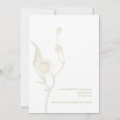 Fleur sauvage Boho Daisy Baby shower Invitation (Dos)