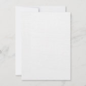 Fleur sauvage Boho Faire-part de mariage extérieur (Dos)