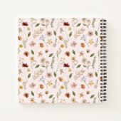 Fleur sauvage Boho Floral Baby shower Livre d'or (Dos)