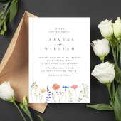 Fleur sauvage Boho Garden Mariage Invitation