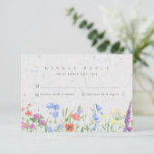 Fleur sauvage Boho Garden Wedding RSVP (Debout devant)