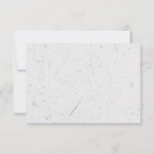 Fleur sauvage Boho Garden Wedding RSVP (Dos)